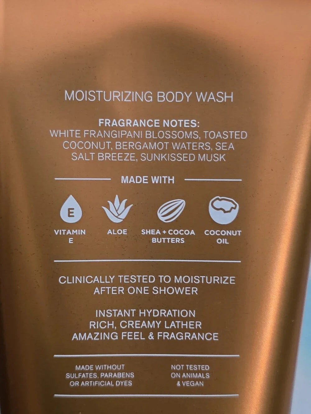 Bath & Body Works In the Beach Moisturizing Body Wash 10oz NEW
